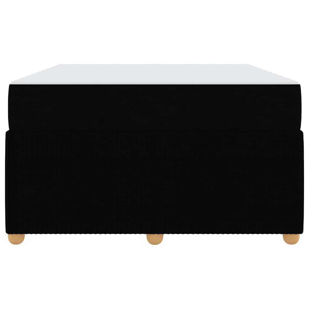 Sengeramme Med Madras Med Madras Sort 120 X 200 Cm Stof - Billede 7