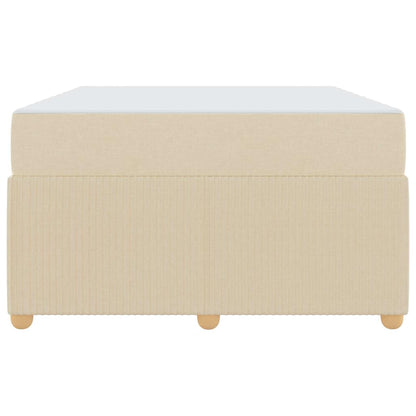Sengeramme Med Madras Med Madras Creme 120 X 200 Cm Stof - Billede 6