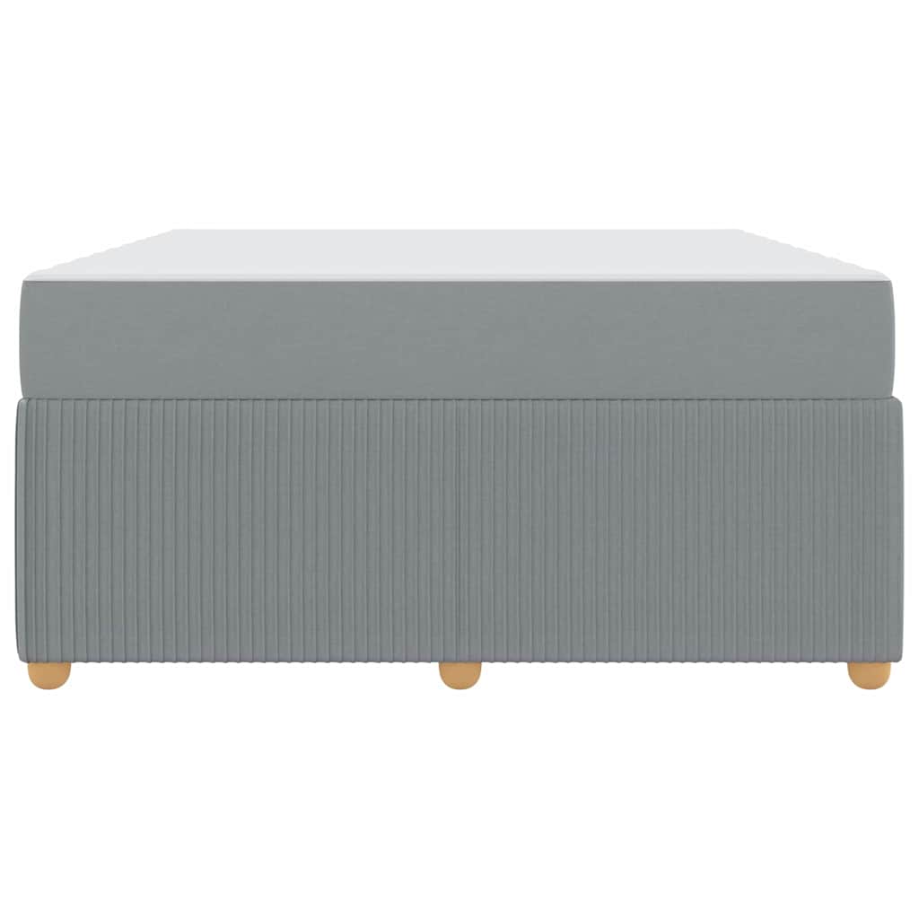 Sengeramme Med Madras Med Madras Lysegrå 140 X 200 Cm Stof - Billede 7