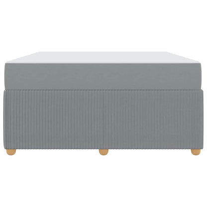 Sengeramme Med Madras Med Madras Lysegrå 140 X 200 Cm Stof - Billede 7