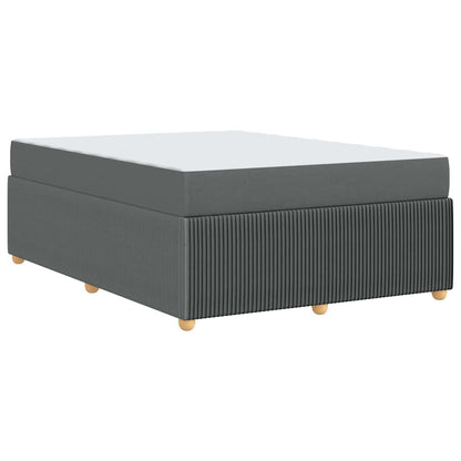 Sengeramme Med Madras Med Madras Mørkegrå 140 X 200 Cm Stof - Billede 9