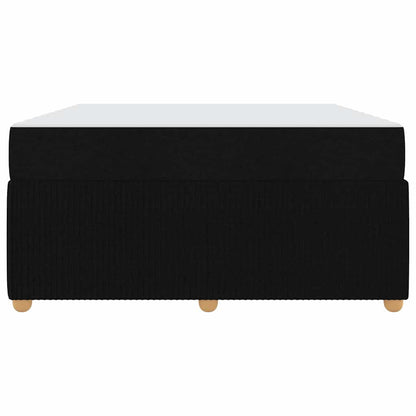 Sengeramme Med Madras Med Madras Sort 140 X 200 Cm Stof - Billede 7