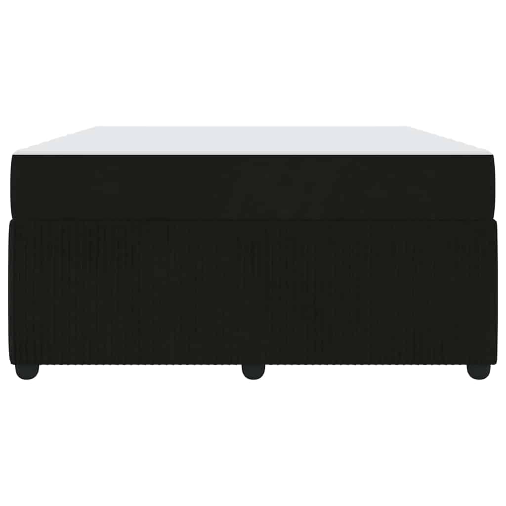 Sengeramme Med Madras Med Madras Sort 160 X 200 Cm Fløjl - Billede 7