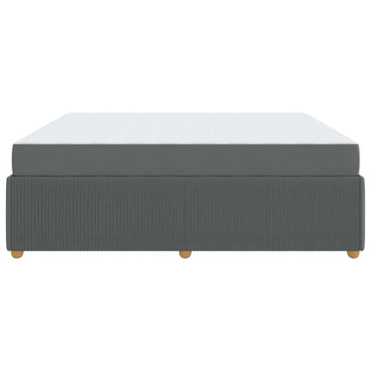 Sengeramme Med Madras Med Madras Mørkegrå 180 X 200 Cm Stof - Billede 8