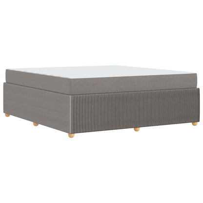 Sengeramme Med Madras Med Madras Gråbrun 180 X 200 Cm Stof - Billede 8