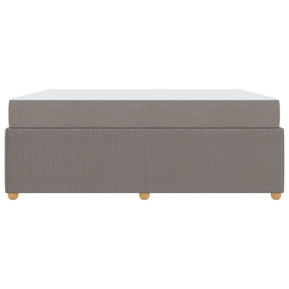 Sengeramme Med Madras Med Madras Gråbrun 180 X 200 Cm Stof - Billede 6