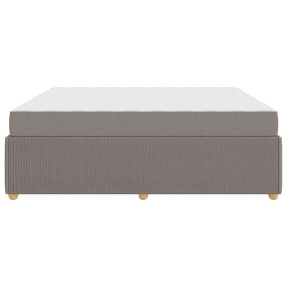 Sengeramme Med Madras Med Madras Gråbrun 180 X 200 Cm Stof - Billede 7