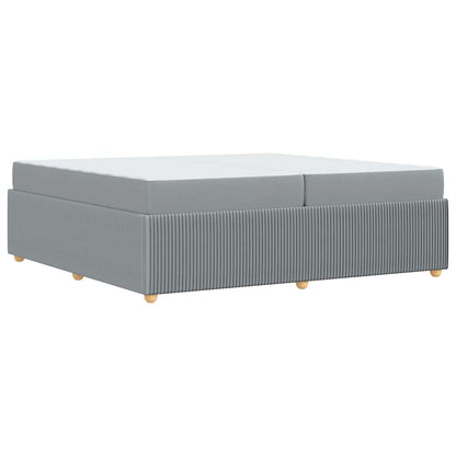 Sengeramme Med Madras Med Madras Lysegrå 200 X 200 Cm Stof - Billede 11