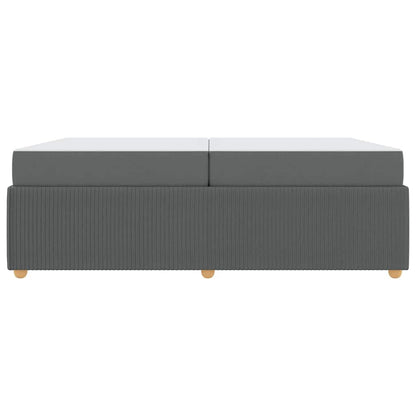 Sengeramme Med Madras Med Madras Mørkegrå 200 X 200 Cm Stof - Billede 7