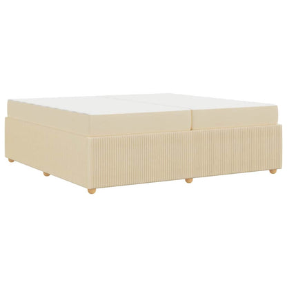 Sengeramme Med Madras Med Madras Creme 200 X 200 Cm Stof - Billede 2