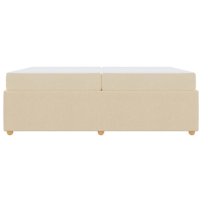 Sengeramme Med Madras Med Madras Creme 200 X 200 Cm Stof - Billede 6