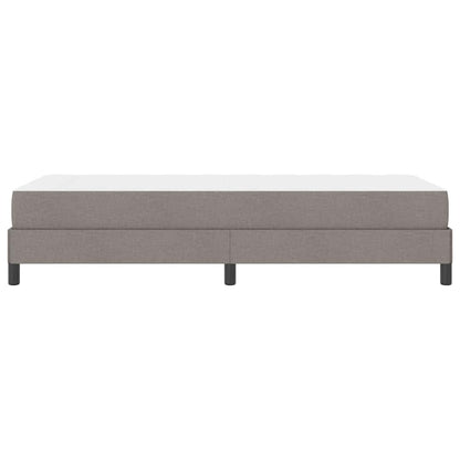 Box Spring Seng Med Madras Gråbrun 80 X 200 Cm Stof - Billede 8
