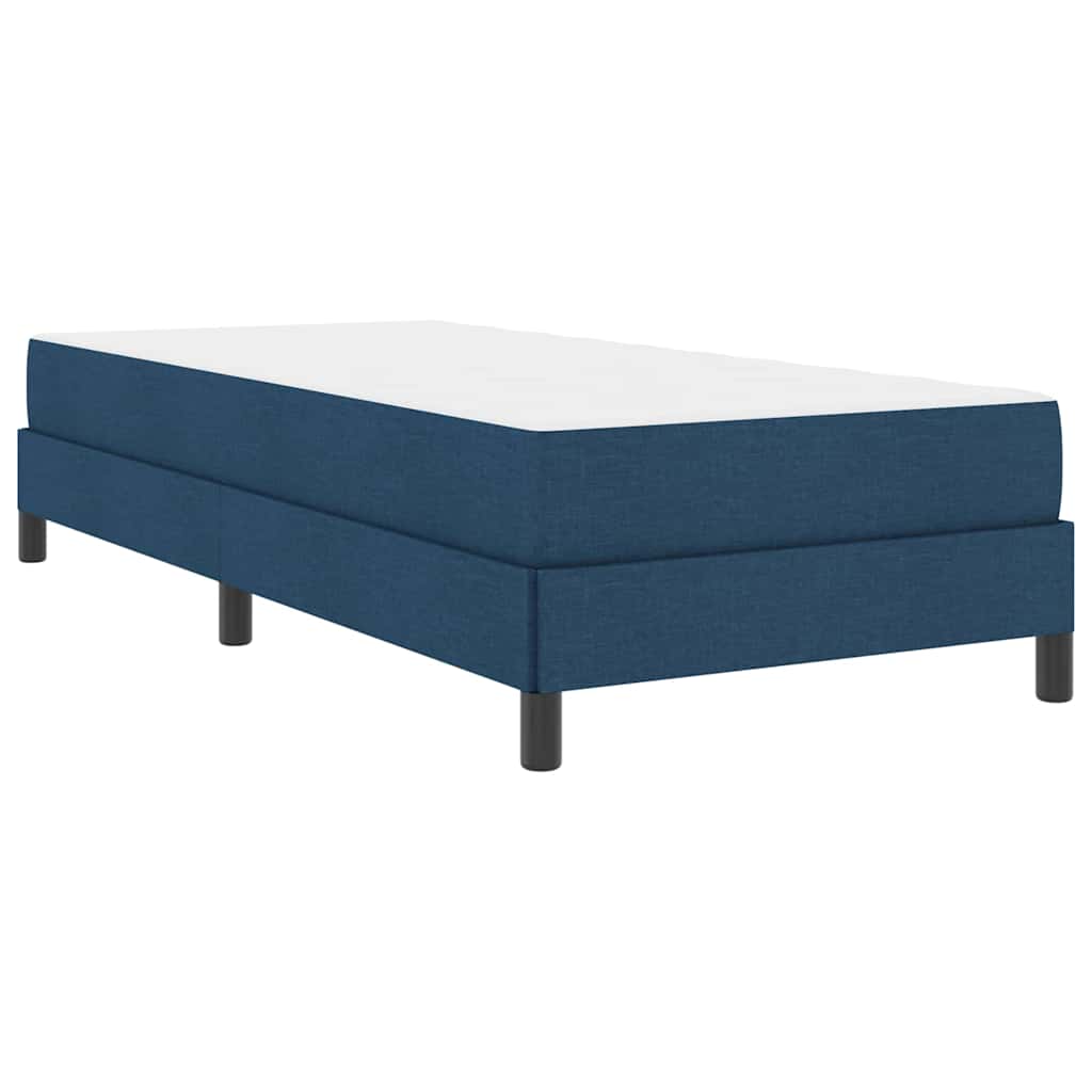 Box Spring Seng Med Madras Blå 80 X 200 Cm Stof - Billede 2