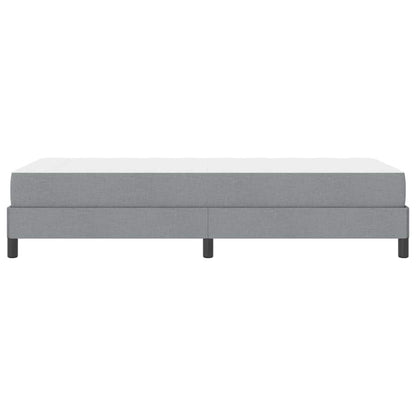 Box Spring Seng Med Madras Lysegrå 90 X 190 Cm Stof - Billede 7