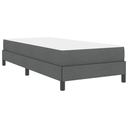 Box Spring Seng Med Madras Mørkegrå 90 X 190 Cm Stof - Billede 9