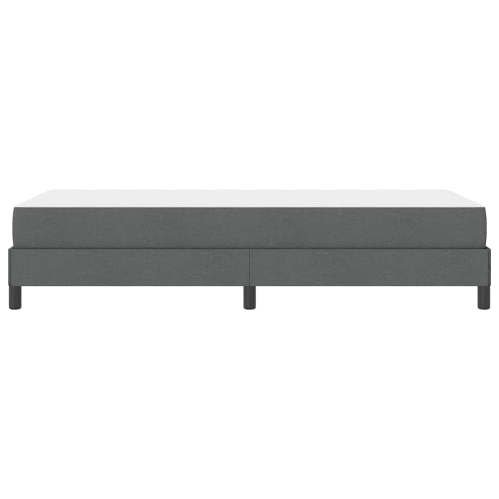 Box Spring Seng Med Madras Mørkegrå 90 X 190 Cm Stof - Billede 8