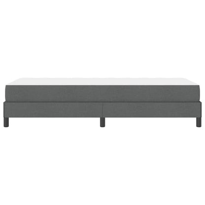 Box Spring Seng Med Madras Mørkegrå 90 X 190 Cm Stof - Billede 8