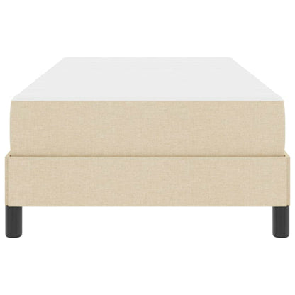Box Spring Seng Med Madras Creme 90 X 190 Cm Stof - Billede 7