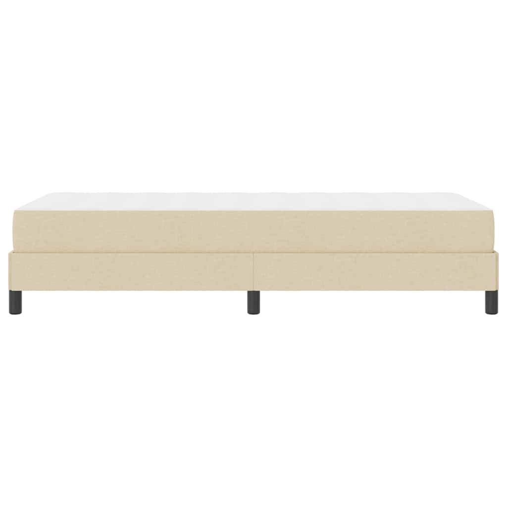 Box Spring Seng Med Madras Creme 90 X 190 Cm Stof - Billede 8