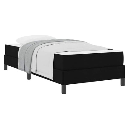 Box Spring Seng Med Madras Sort 90 X 200 Cm Stof - Billede 3