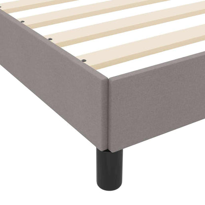 Box Spring Seng Med Madras Gråbrun 90 X 200 Cm Stof - Billede 10