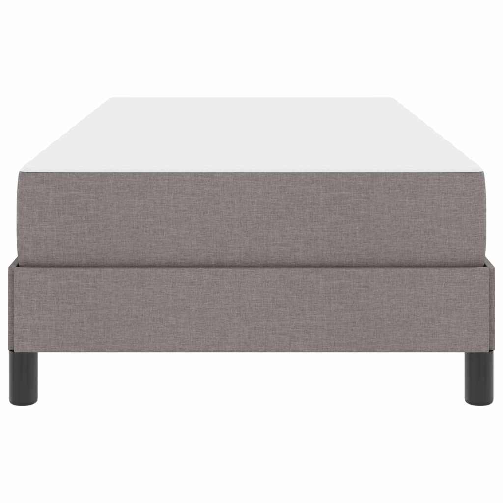 Box Spring Seng Med Madras Gråbrun 90 X 200 Cm Stof - Billede 7