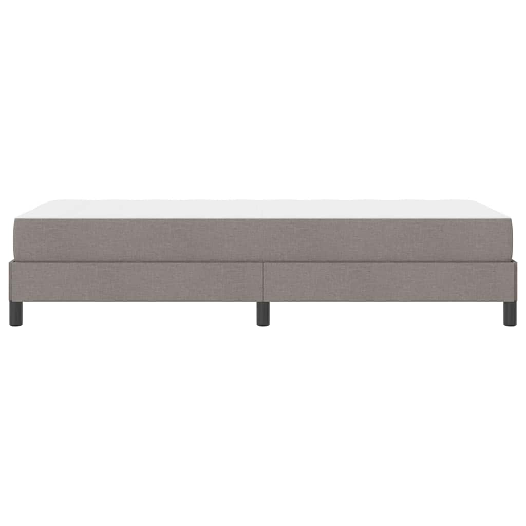Box Spring Seng Med Madras Gråbrun 90 X 200 Cm Stof - Billede 8