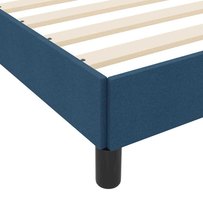 Box Spring Seng Med Madras Blå 90 X 200 Cm Stof - Billede 10