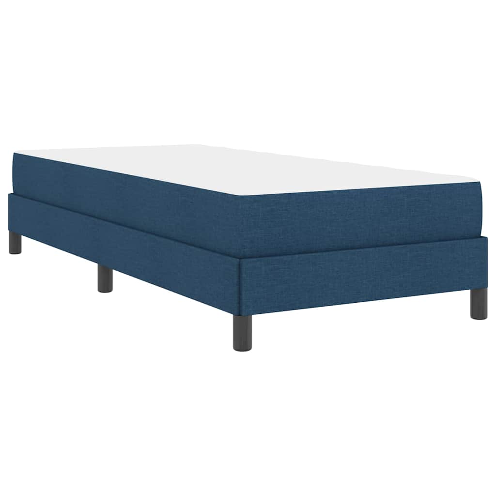 Box Spring Seng Med Madras Blå 90 X 200 Cm Stof - Billede 9