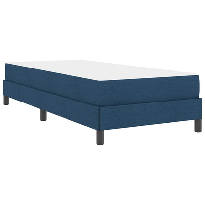 Box Spring Seng Med Madras Blå 90 X 200 Cm Stof - Billede 9