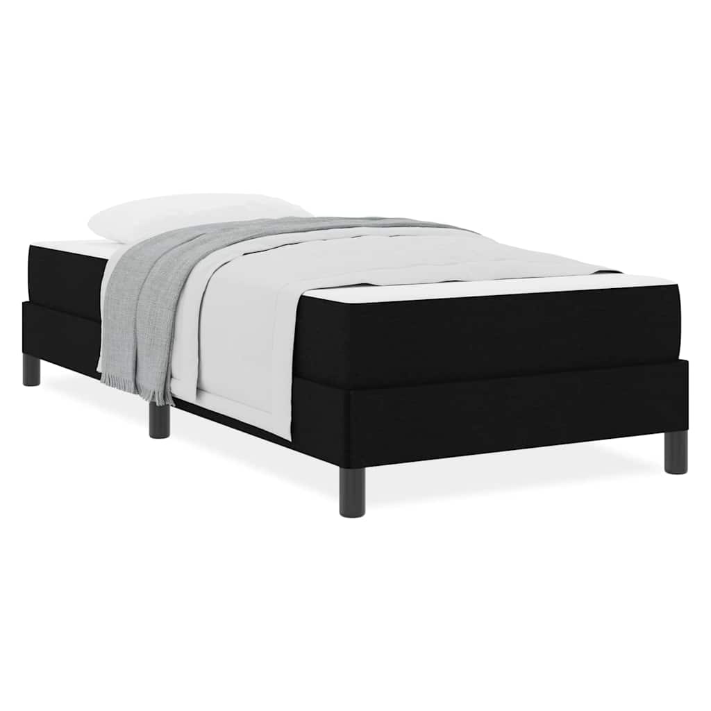 Box Spring Seng Med Madras Sort 100 X 200 Cm Stof - Billede 4