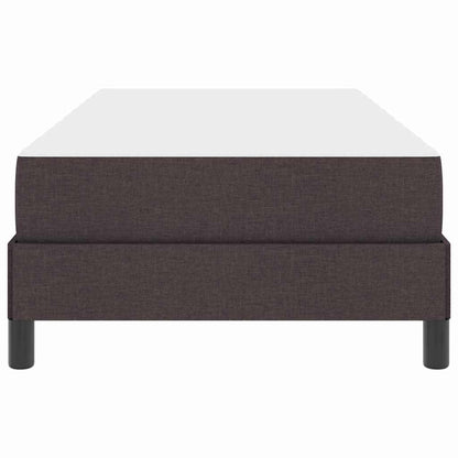 Box Spring Seng Med Madras Mørkebrun 100 X 200 Cm Stof - Billede 7
