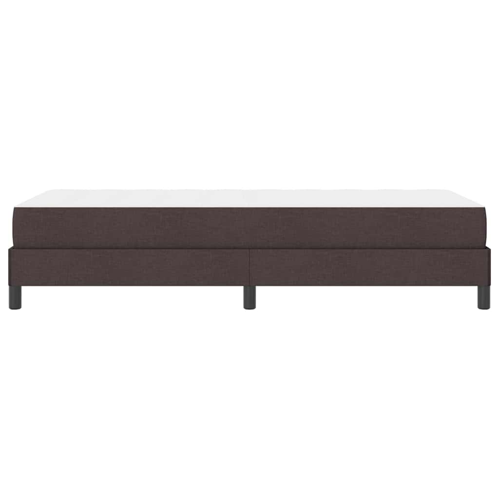 Box Spring Seng Med Madras Mørkebrun 100 X 200 Cm Stof - Billede 8