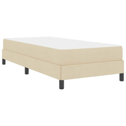 Box Spring Seng Med Madras Creme 100 X 200 Cm Stof - Billede 9