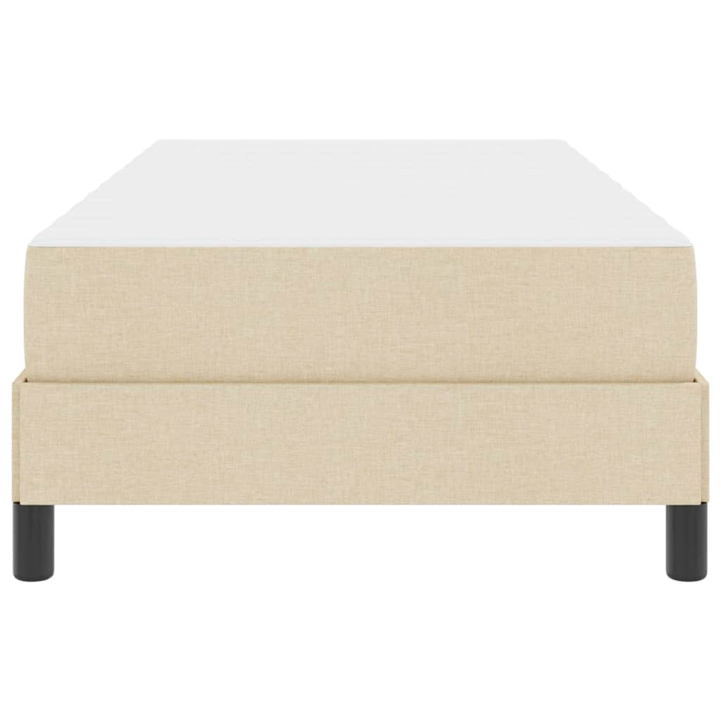 Box Spring Seng Med Madras Creme 100 X 200 Cm Stof - Billede 7