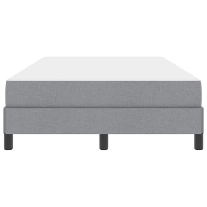 Box Spring Seng Med Madras Lysegrå 120 X 190 Cm Stof - Billede 6