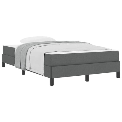 Box Spring Seng Med Madras Mørkegrå 120 X 190 Cm Stof - Billede 3