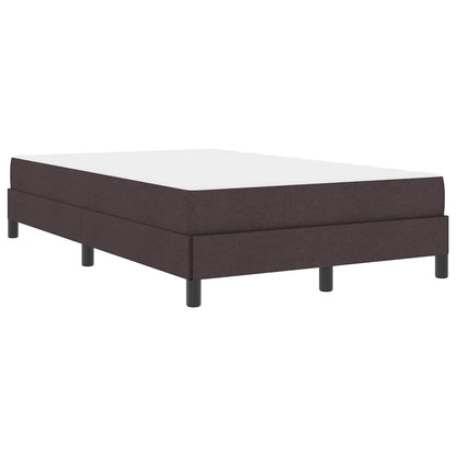 Box Spring Seng Med Madras Mørkebrun 120 X 190 Cm Stof - Billede 2