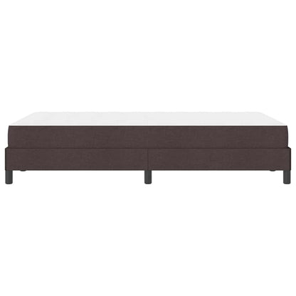 Box Spring Seng Med Madras Mørkebrun 120 X 190 Cm Stof - Billede 7