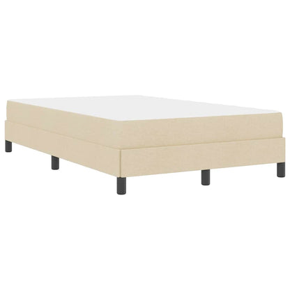 Box Spring Seng Med Madras Creme 120 X 190 Cm Stof - Billede 8