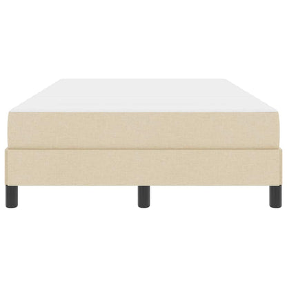 Box Spring Seng Med Madras Creme 120 X 190 Cm Stof - Billede 6