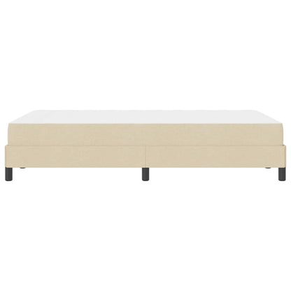 Box Spring Seng Med Madras Creme 120 X 190 Cm Stof - Billede 7