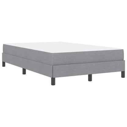 Box Spring Seng Med Madras Lysegrå 120 X 200 Cm Stof - Billede 9