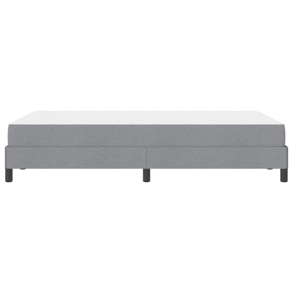 Box Spring Seng Med Madras Lysegrå 120 X 200 Cm Stof - Billede 8