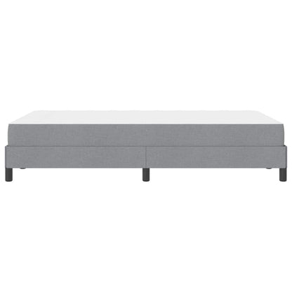 Box Spring Seng Med Madras Lysegrå 120 X 200 Cm Stof - Billede 8