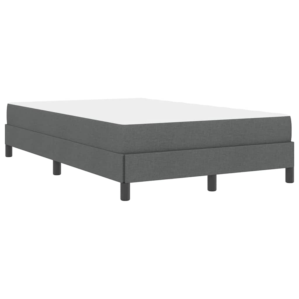 Box Spring Seng Med Madras Mørkegrå 120 X 200 Cm Stof - Billede 9