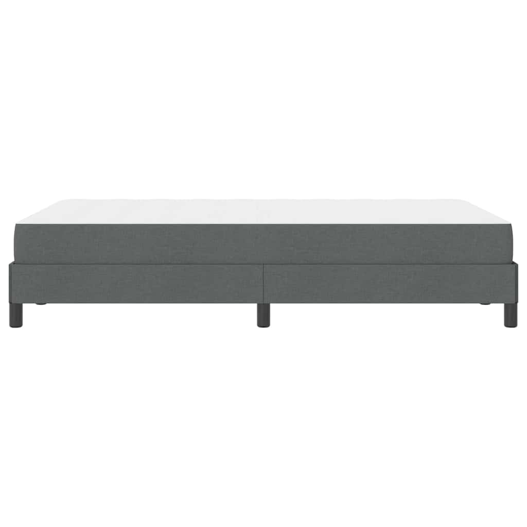 Box Spring Seng Med Madras Mørkegrå 120 X 200 Cm Stof - Billede 8