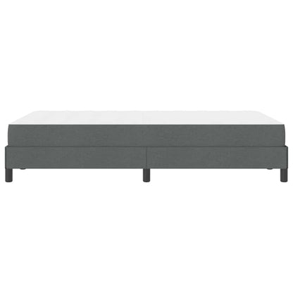 Box Spring Seng Med Madras Mørkegrå 120 X 200 Cm Stof - Billede 8