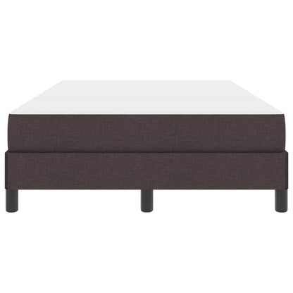 Box Spring Seng Med Madras Mørkebrun 120 X 200 Cm Stof - Billede 6