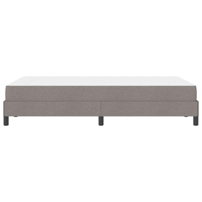 Box Spring Seng Med Madras Gråbrun 120 X 200 Cm Stof - Billede 7